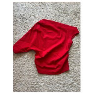 Zara red off shoulder top